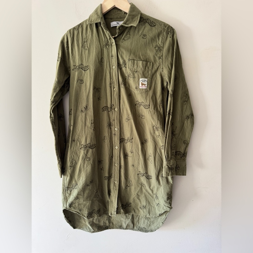 Vintage Dog Dept Santa Monica Button‎ Down
